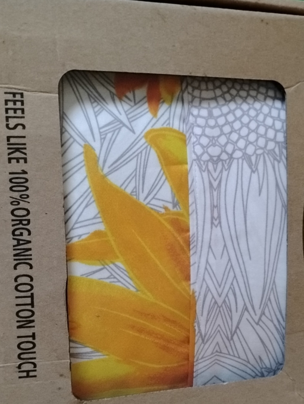 New Balance Yellow Floral Organic Cotton Sheet Set